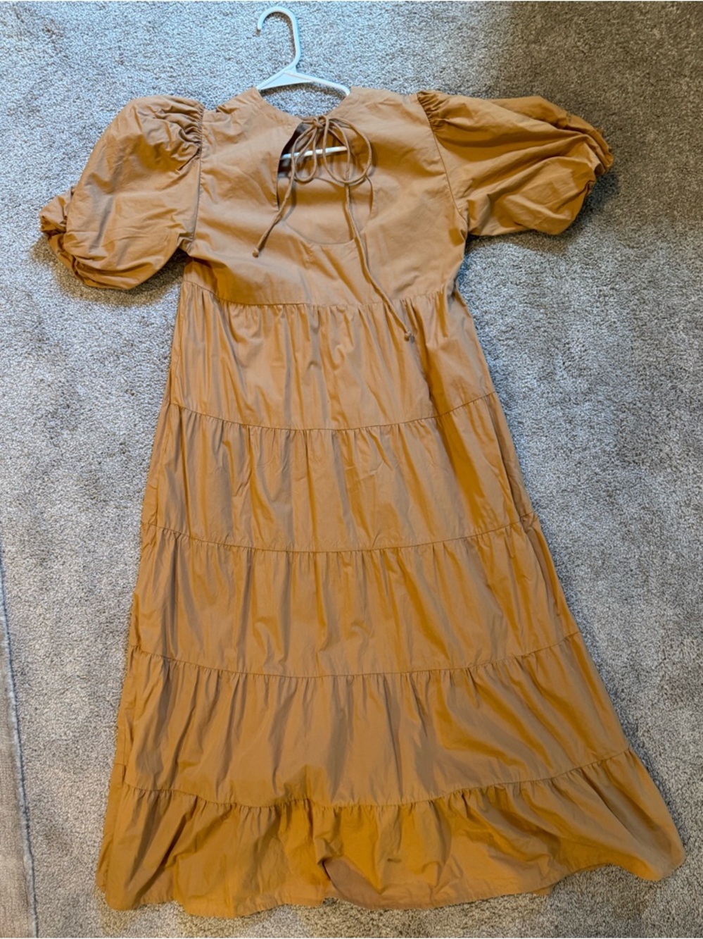 Faithfull the Brand Maxi Dress with Puff Sleeves - Picture 2 of 4
